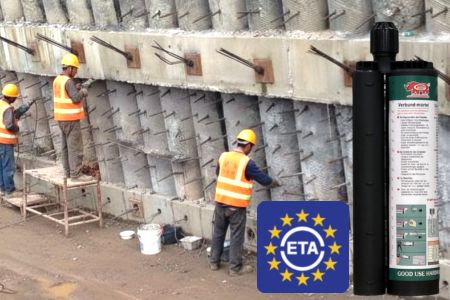 Yüksek performanslı yapısal sabitleme için ETA onaylı epoksi enjeksiyon ankrajı